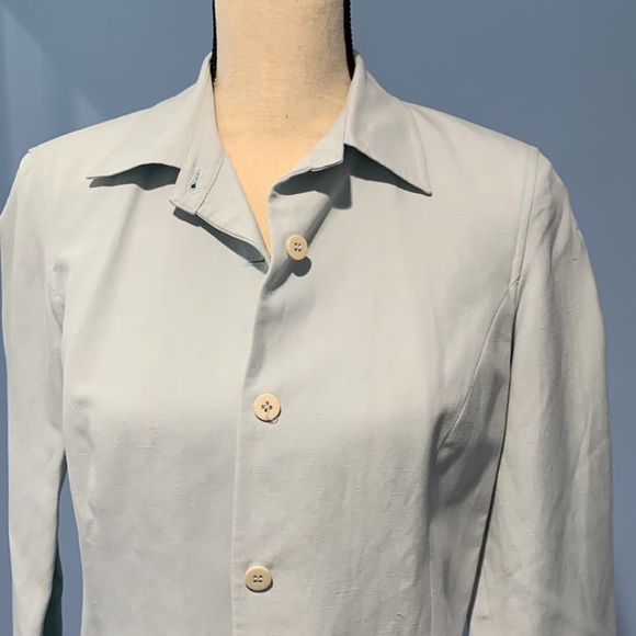 Moda Seta separate pants suit size 4 75%silk 25% linen - Picture 2 of 14